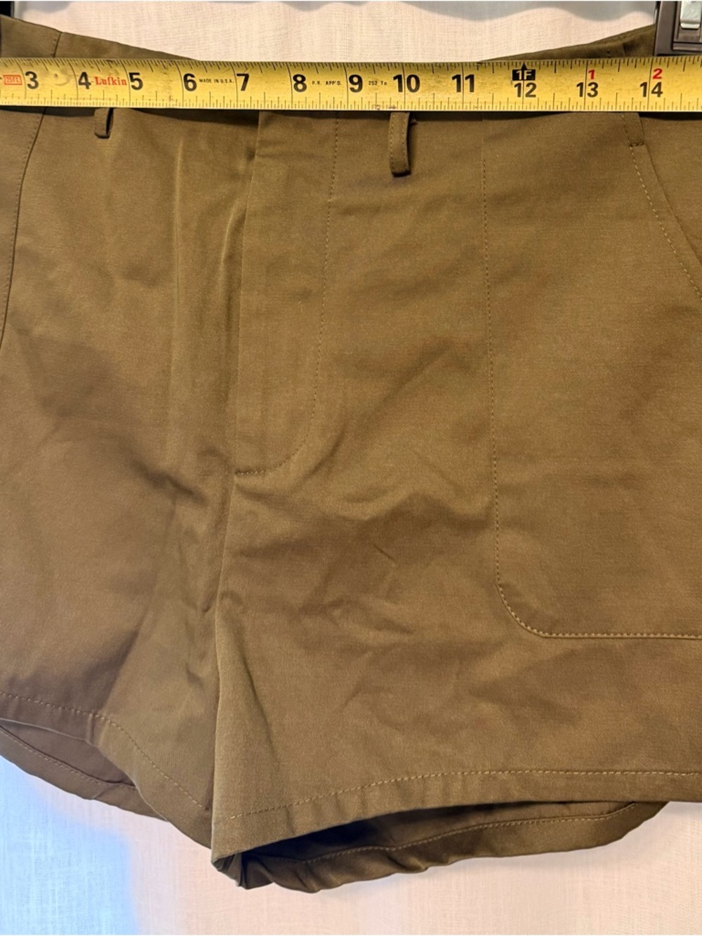 Fashion Nova Olive Green High-Rise Bermuda Shorts - Picture 7 of 8